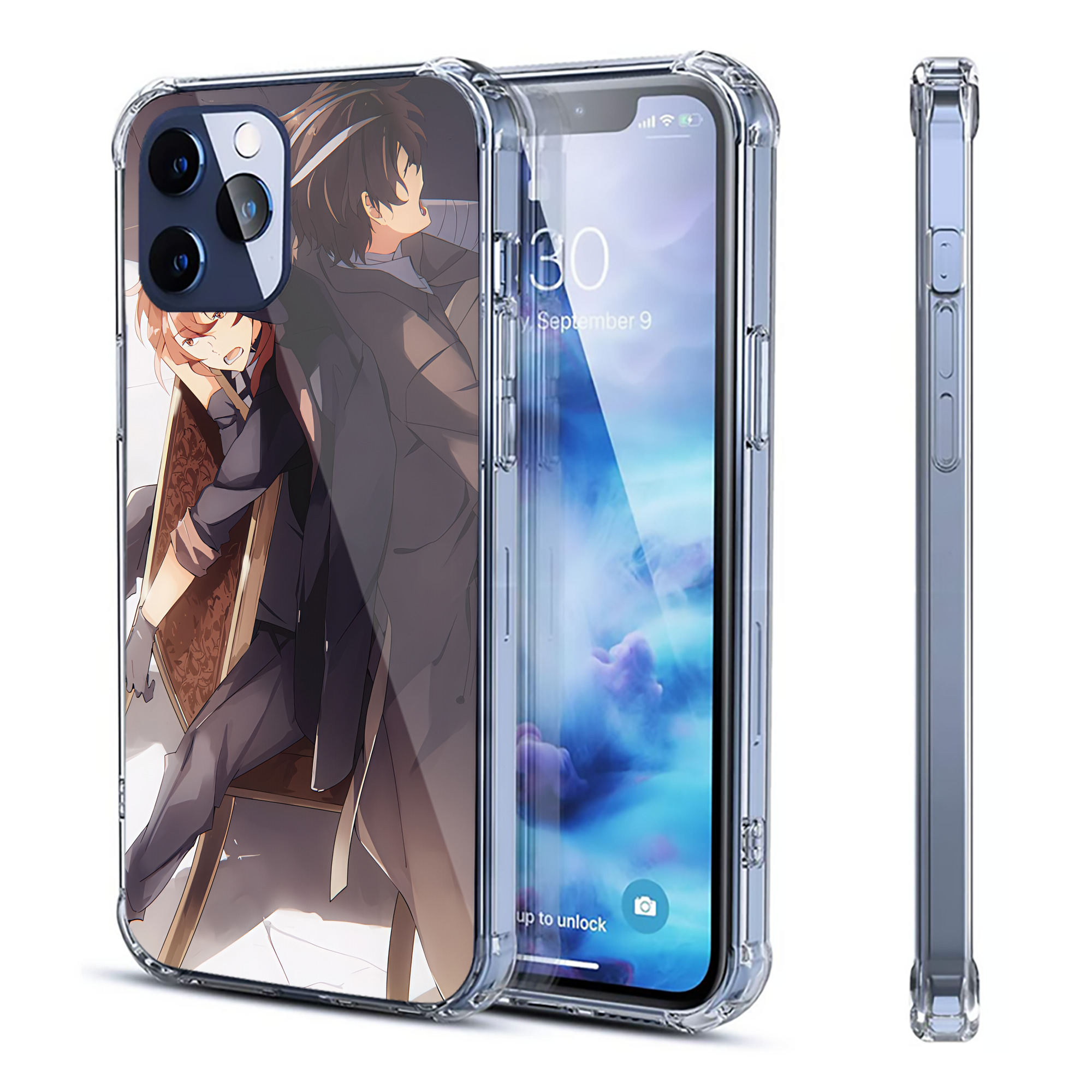 （画像用） 文豪ストレイドッグス Bungo Stray Dogs 【iPhone 12シリーズ対応】透明スマホケース（クリアソフトケース）